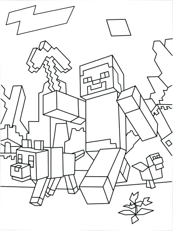 565x755 Minecraft Coloring Pages Printable Coloring Pages And Printable