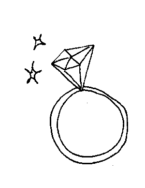 300x388 Diamond Ring Coloring Page