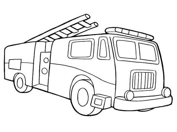 600x450 Fire Engine Coloring Pages To Print Printable Truck Coloring Pages