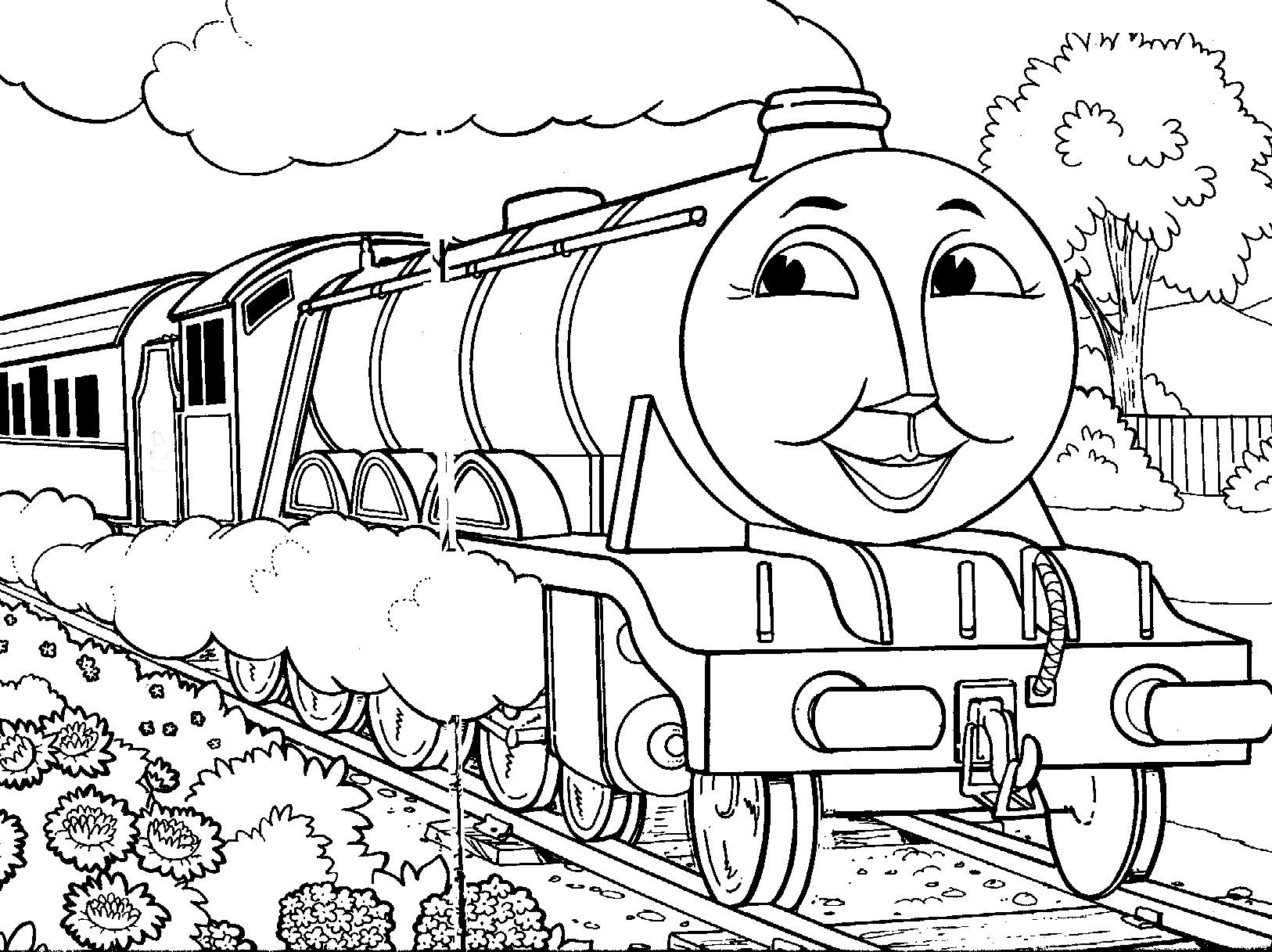 1626x1217 Thomas The Tank Engine Coloring Pages Gordon Train Arresting