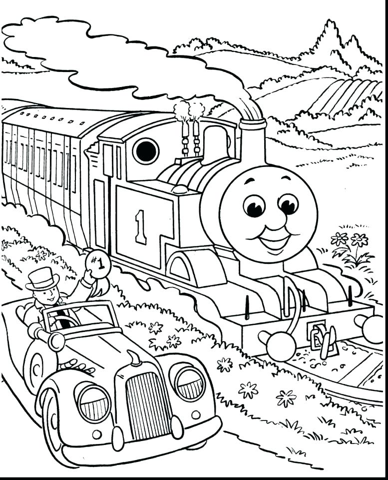 777x960 Train Coloring Pages Free The Engine Coloring Pages Free The Train