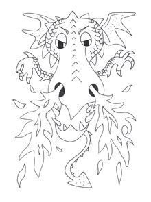 220x295 Dragon Coloring Pages My Little Ones Dragons