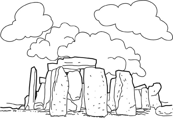 600x451 Prehistoric Monument Stonehenge England Worldwonders Coloring