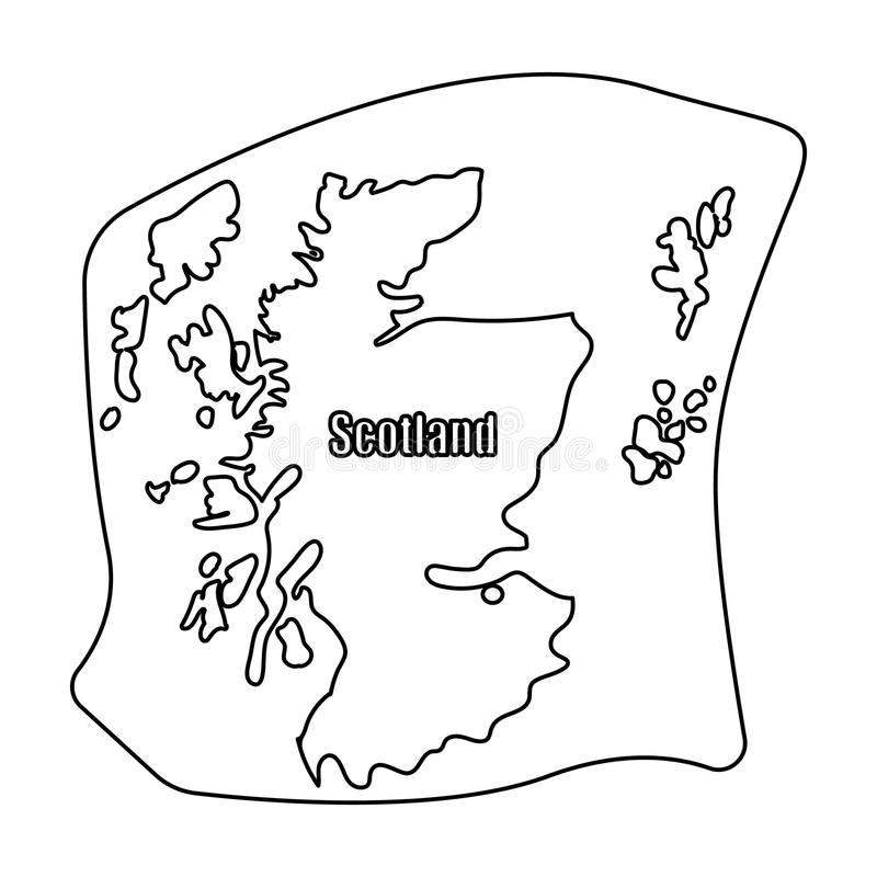 800x800 Selected Outline Of Scotland The Map Is A Country On World