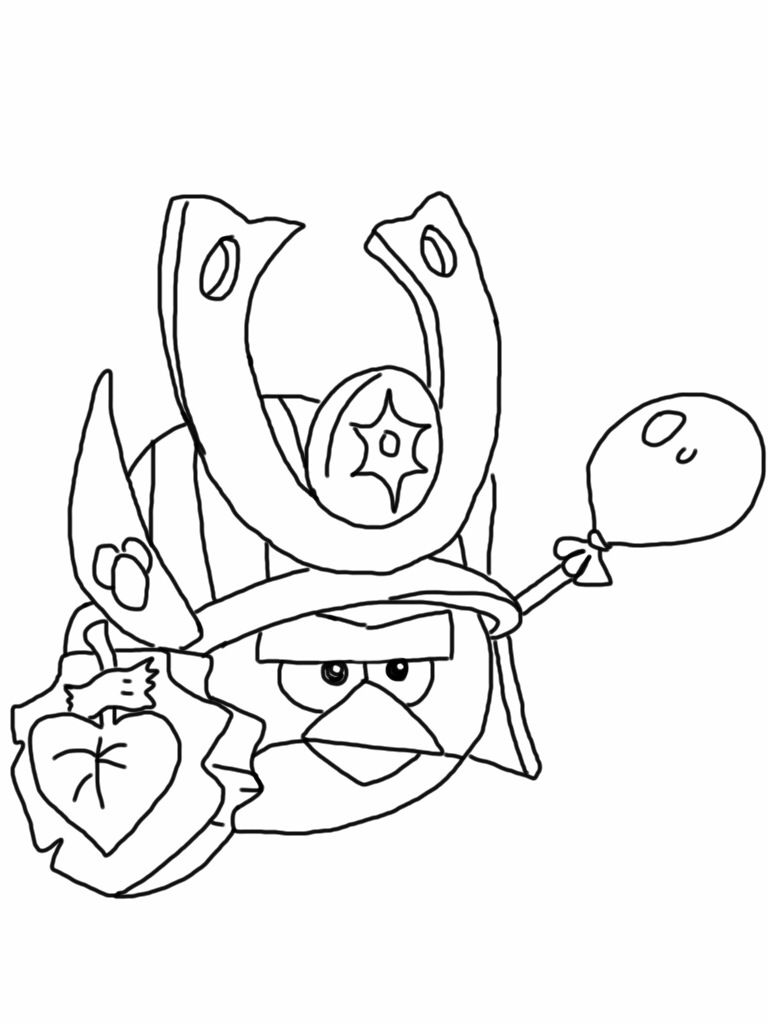 768x1024 Angry Birds Epic Coloring Page
