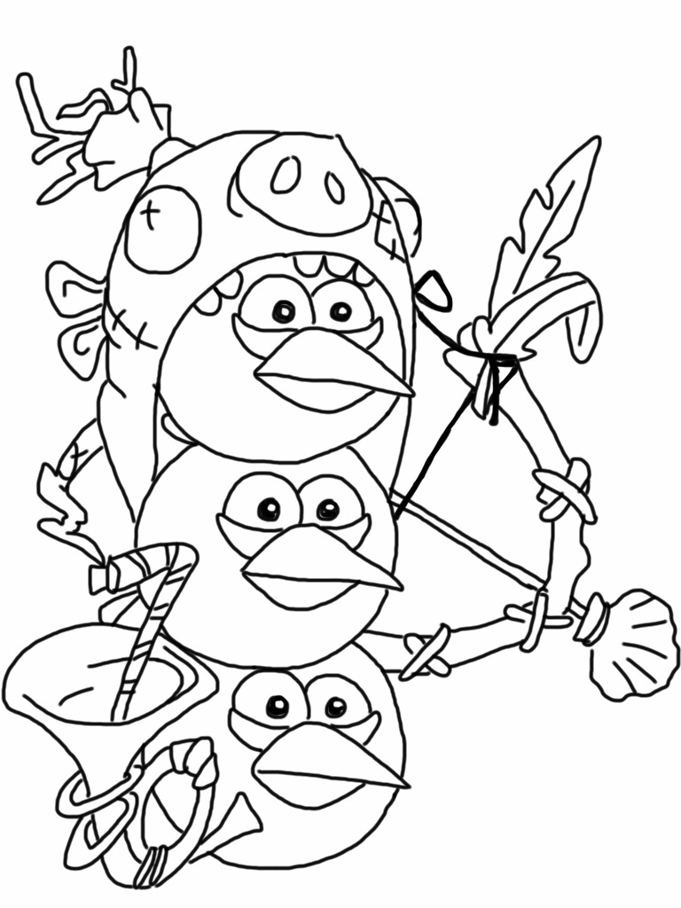 768x1024 Angry Birds Epic Coloring Pages