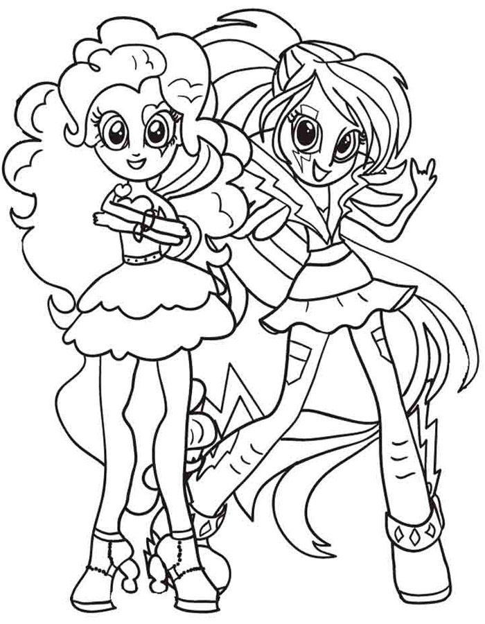700x900 Equestria Girls Coloring Pages