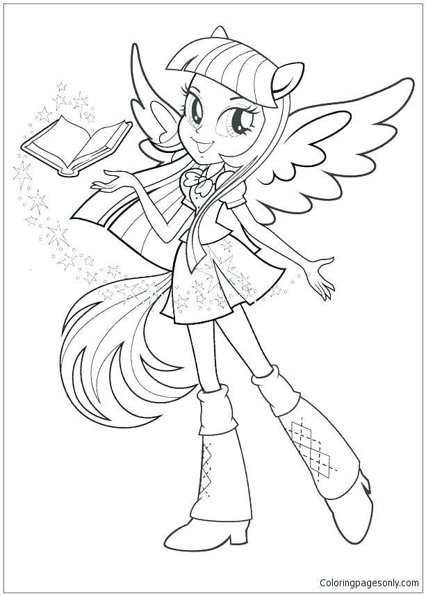 613x857 Pinkie Pie Equestria Girl Colouring Pages Girls Coloring Book My