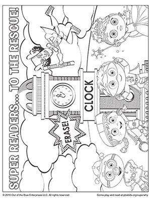 300x400 Super Why Coloring Pages