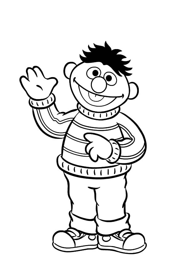 600x839 Ernie Coloring Pages