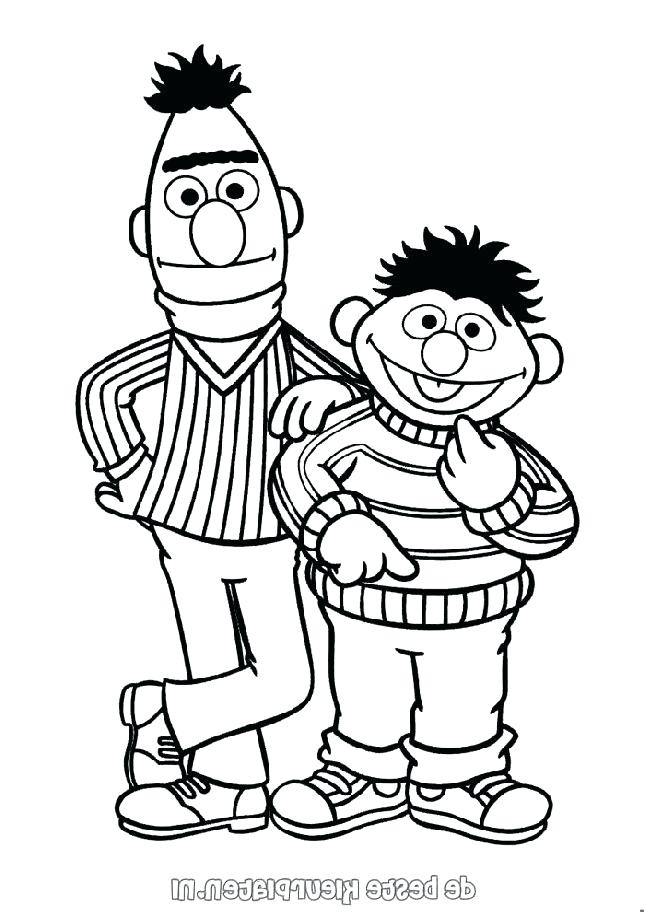 645x912 Ernie Coloring Pages Coloring Birthday Ideas Coloring Bert
