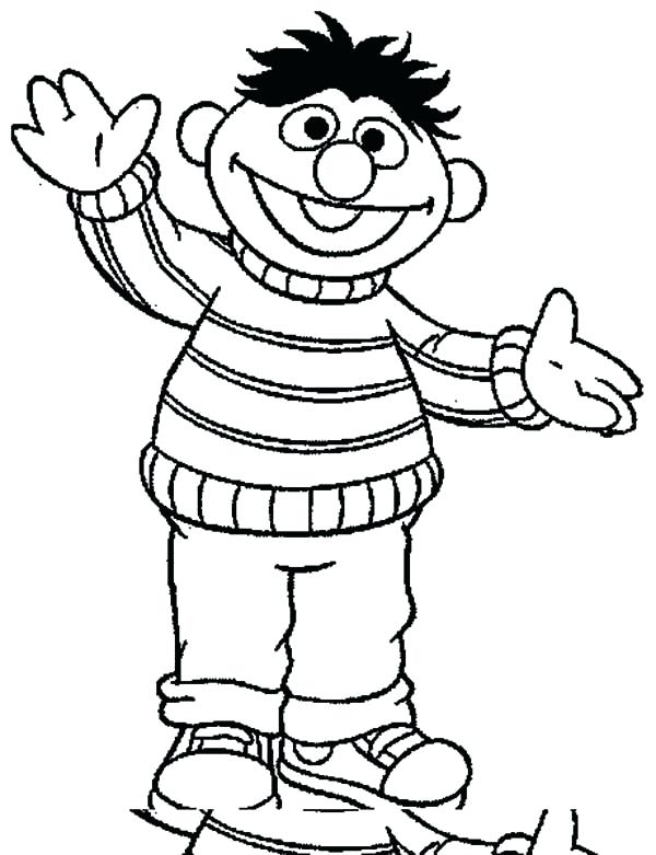 600x781 Ernie Coloring Pages Coloring Pages Drawing Coloring Pages Bert