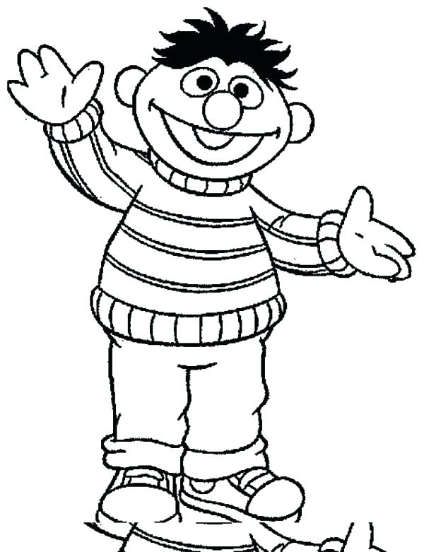 600x781 Ernie Coloring Pages Coloring Pages Coloring Pages Drawing