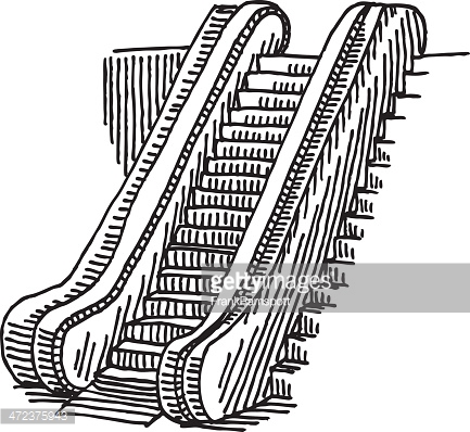 433x398 Escalator Drawing