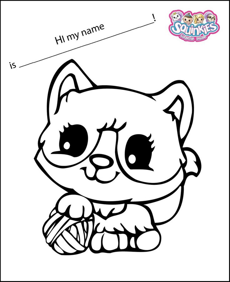 736x902 Best Squinkies Coloring And Activity Pages Images