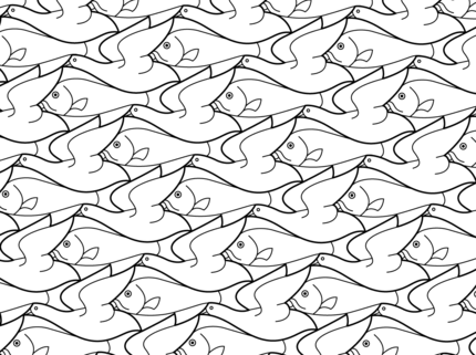 430x321 Bird Fish Tessellation