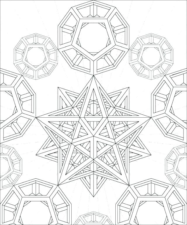 640x767 Mc Escher Coloring Pages