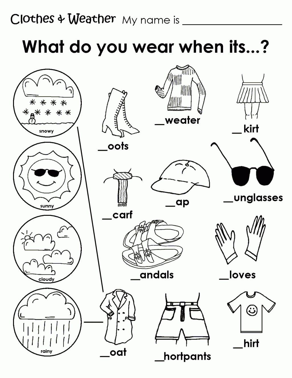 1025x1326 Astonishing Coloring Pages Of Clothing Worksheet Weather Sheets