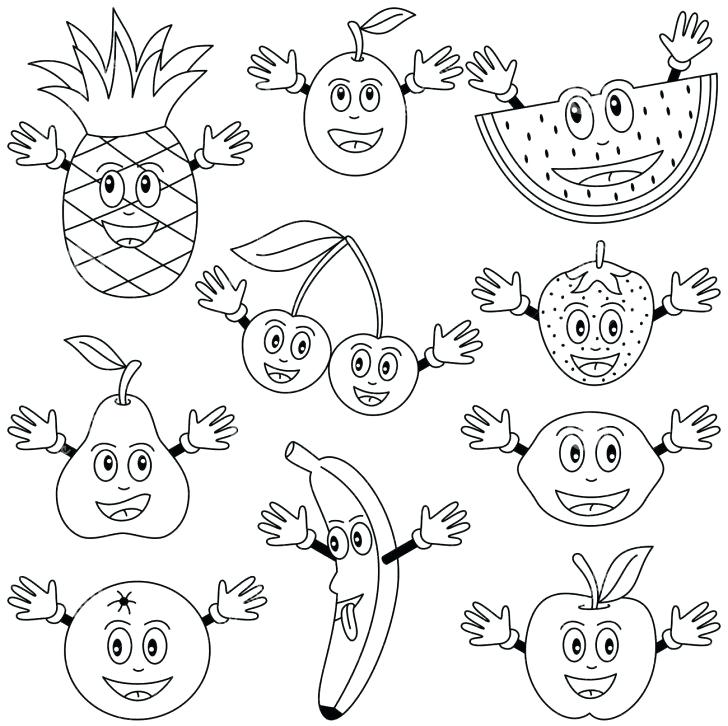 728x726 Fruit Coloring Page Fruit Coloring Page With Wallpapers Pages