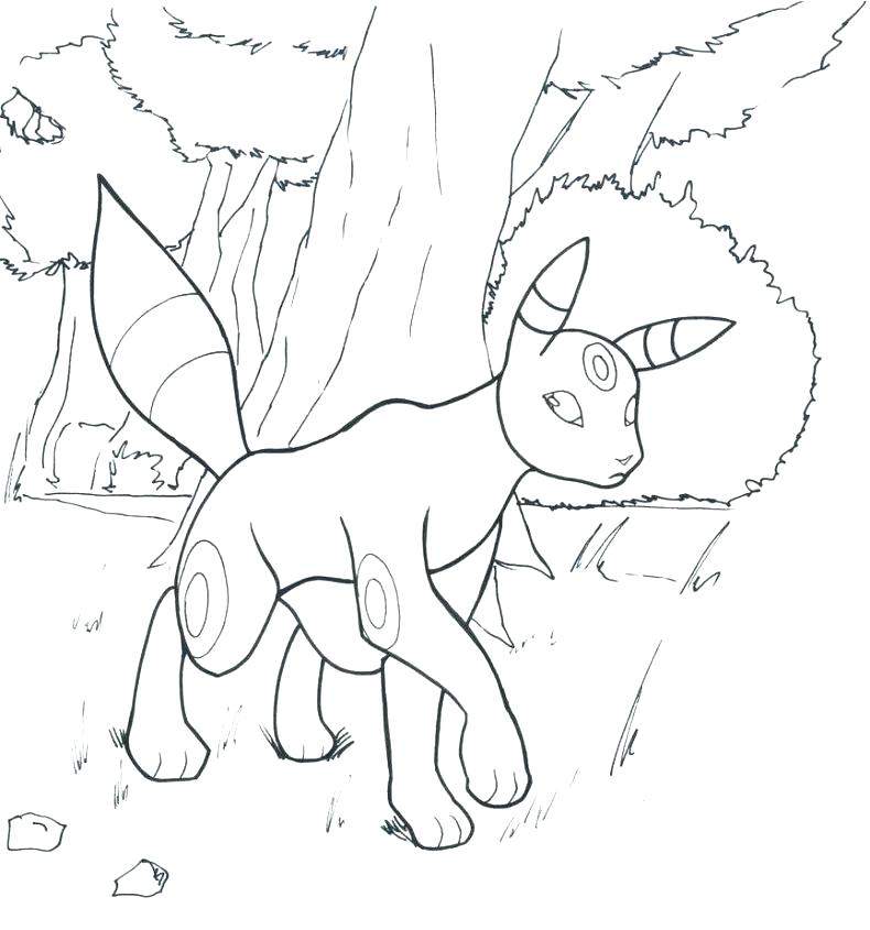 790x845 Umbreon Coloring Pages Coloring Pages A Coloring Pages Umbreon