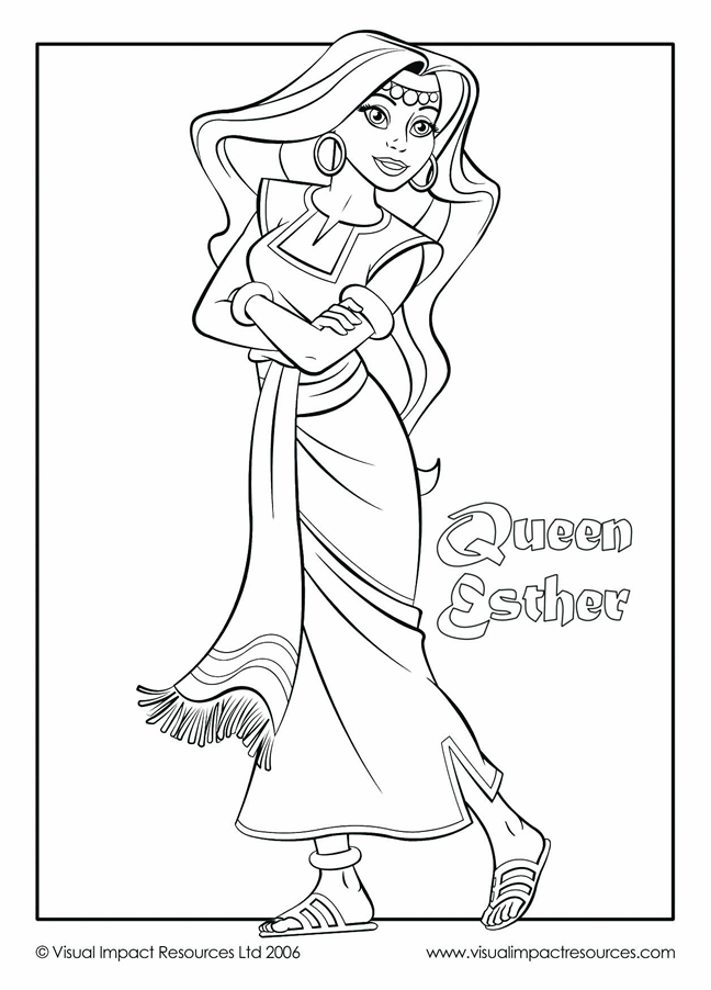 648x902 Esther Coloring Page