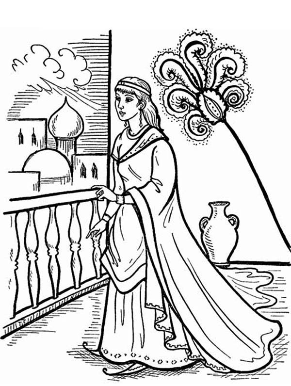 600x796 Coloring Pages Esther Queen Bible