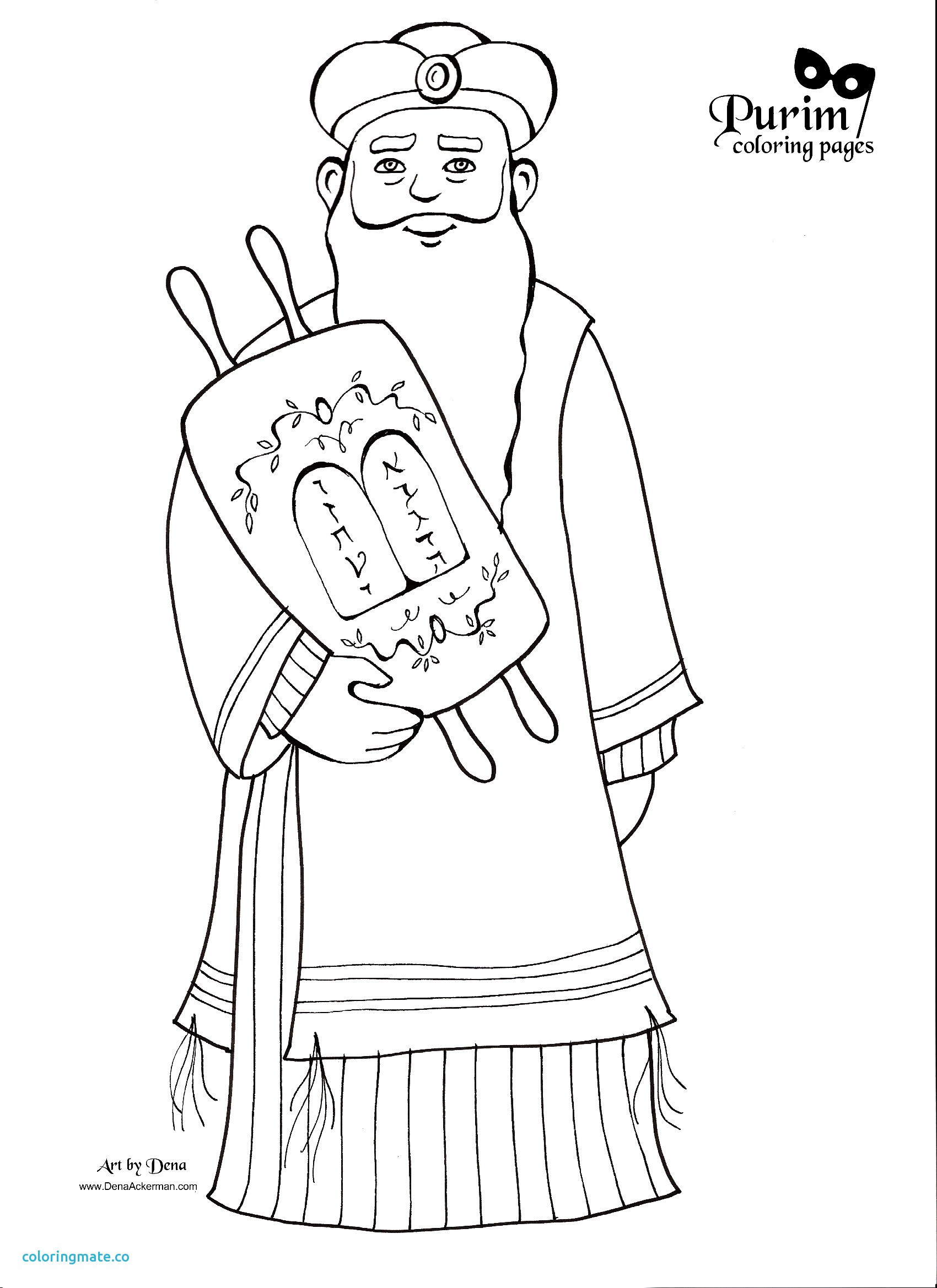 1700x2338 Queen Esther Coloring Page