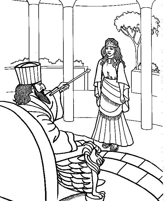 578x691 Queen Esther Coloring Pages