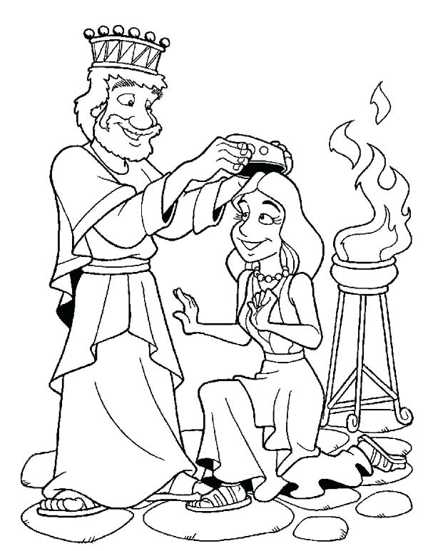 600x772 Esther Coloring Pages Coloring Pages Gallery Website Queen