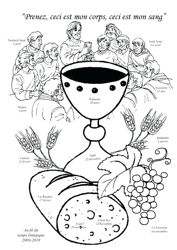 600x849 Eucharist Coloring Pages First Communion Com Printable