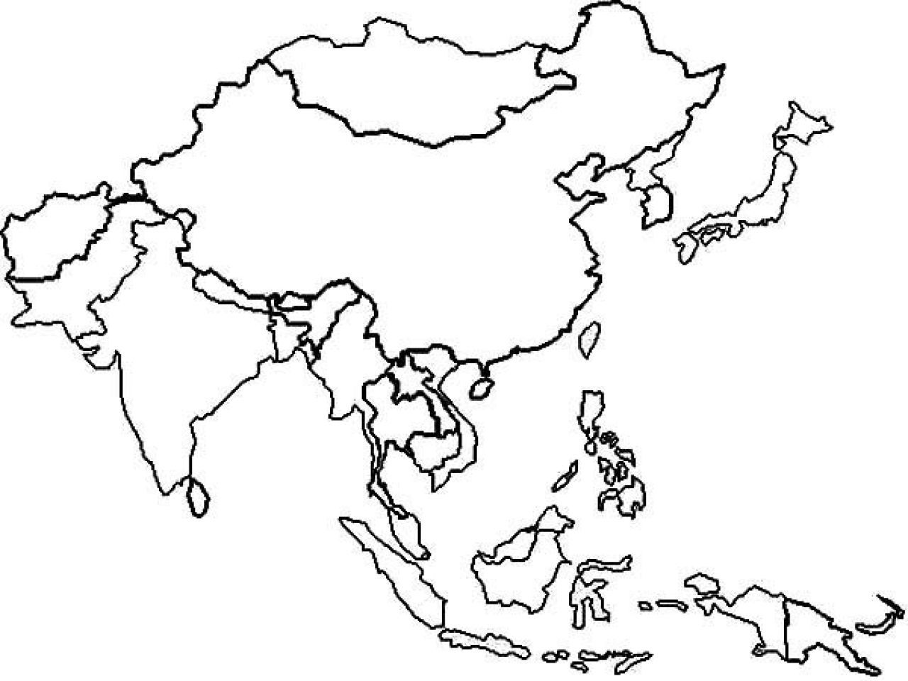 1280x960 Unbelievable Enormous Europe Map Coloring Page World For Asia