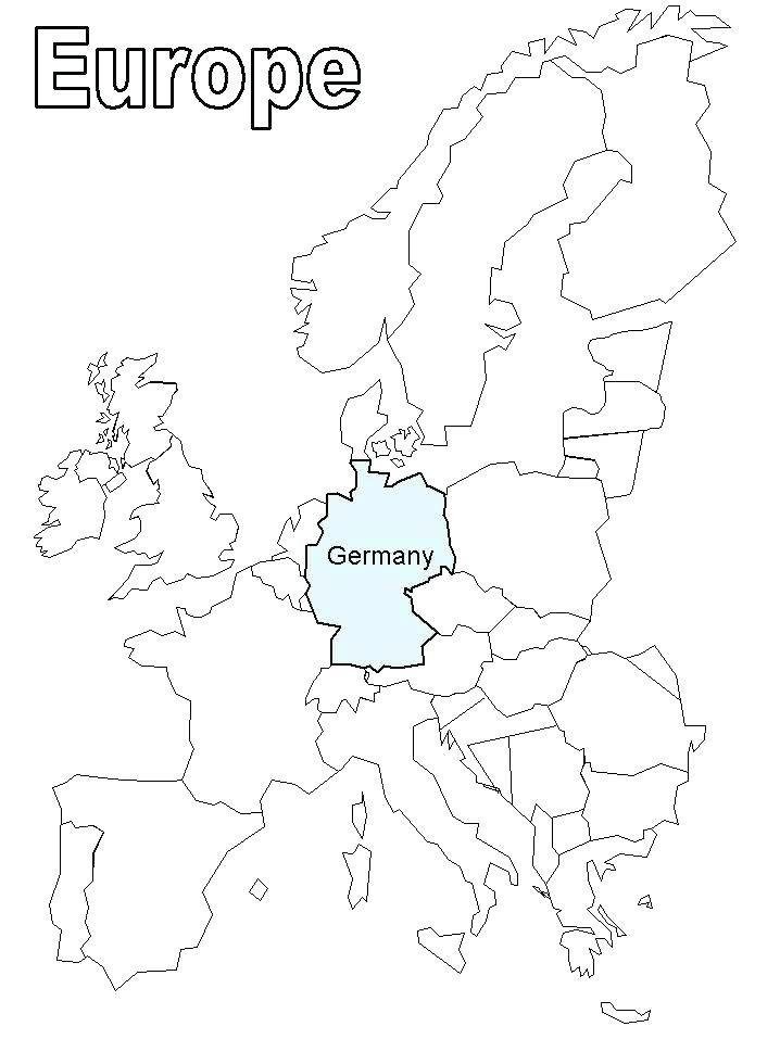 718x957 Coloring Map Of Europe