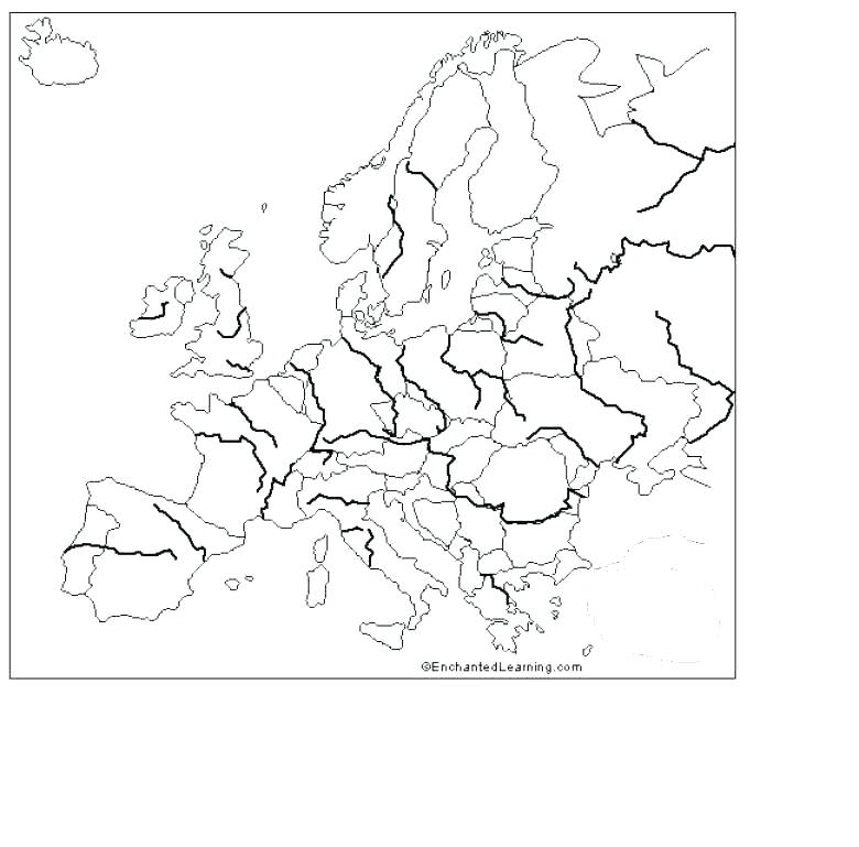 780x769 Europe Map Coloring Page