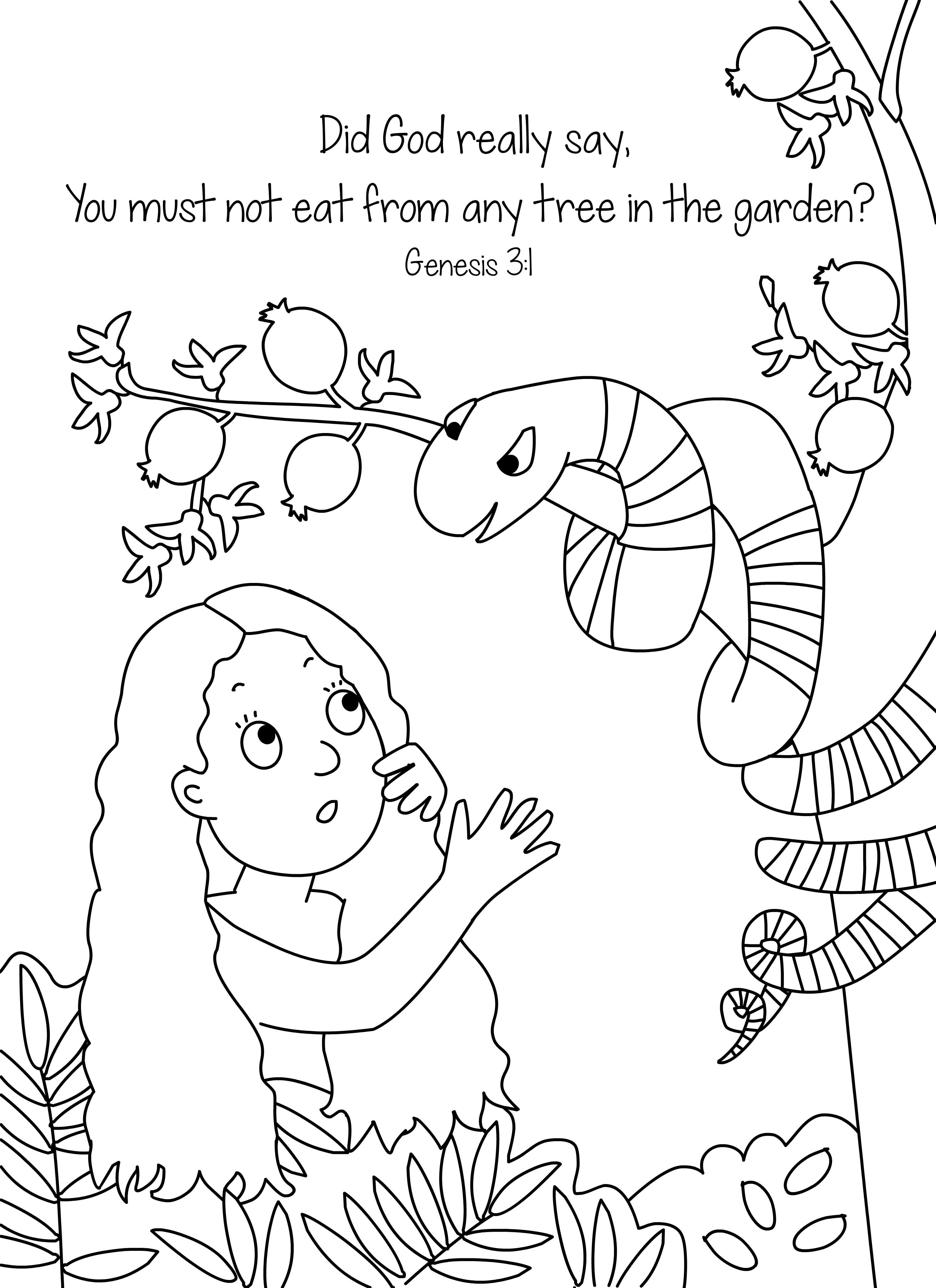3028x4167 Amazing The Creation Coloring Pages For Children Days Of Kids