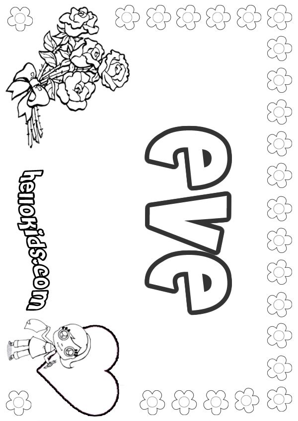600x849 Eve Coloring Pages