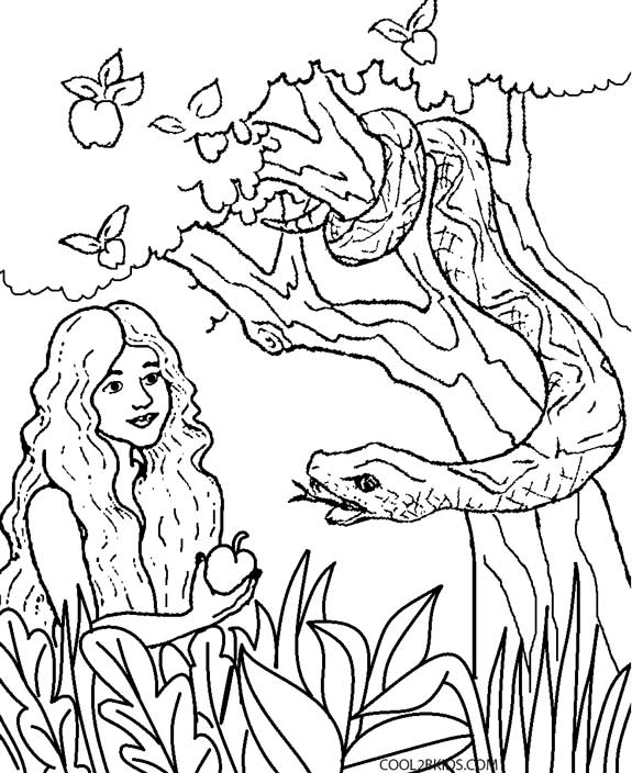575x704 Printable Adam And Eve Coloring Pages For Kids