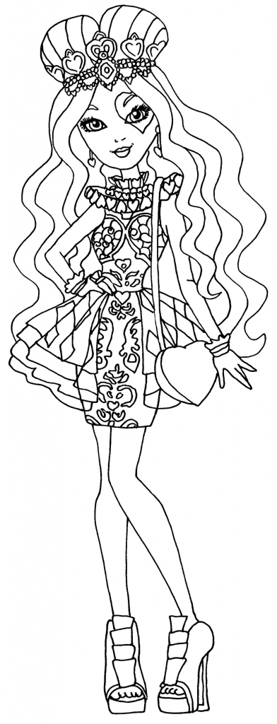 392x1024 Ever After High Free Printable Coloring Pages