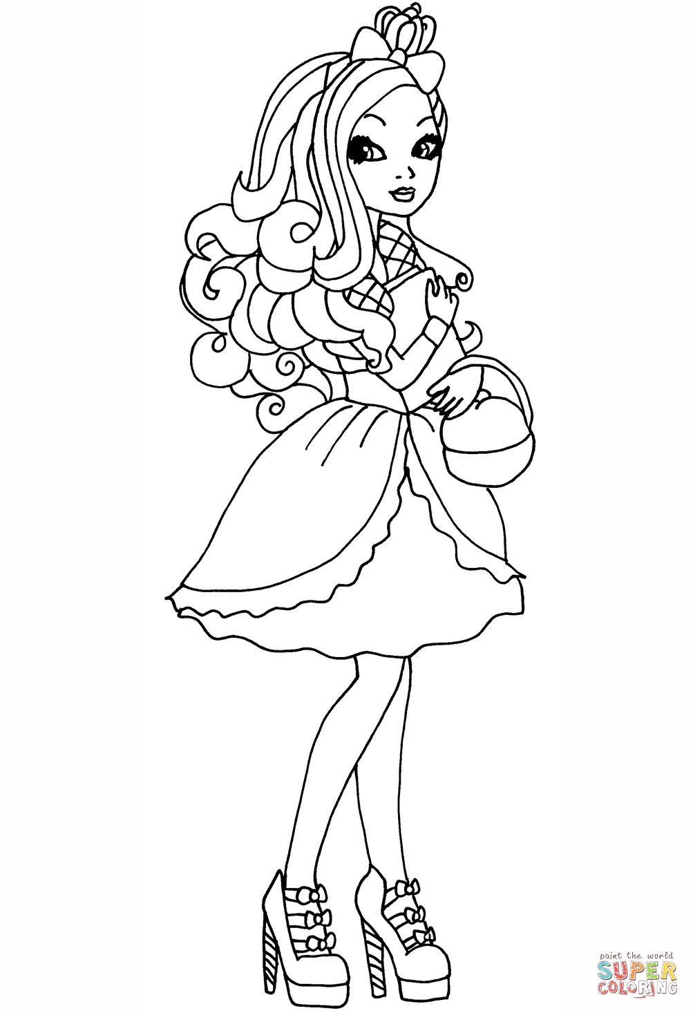 Ever After High Apple White Coloring Pages at GetDrawings | Free download