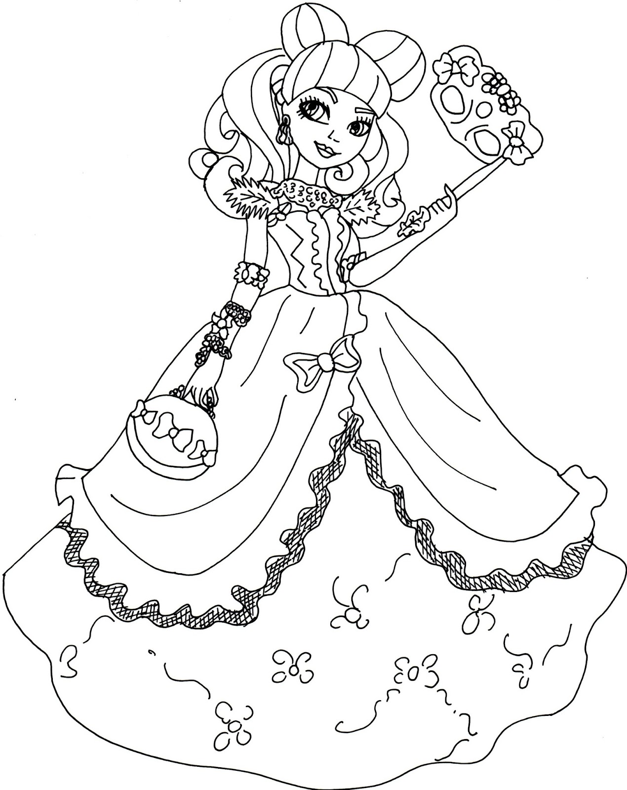 1270x1600 Free Printable Ever After High Coloring Pages Blondie Lockes