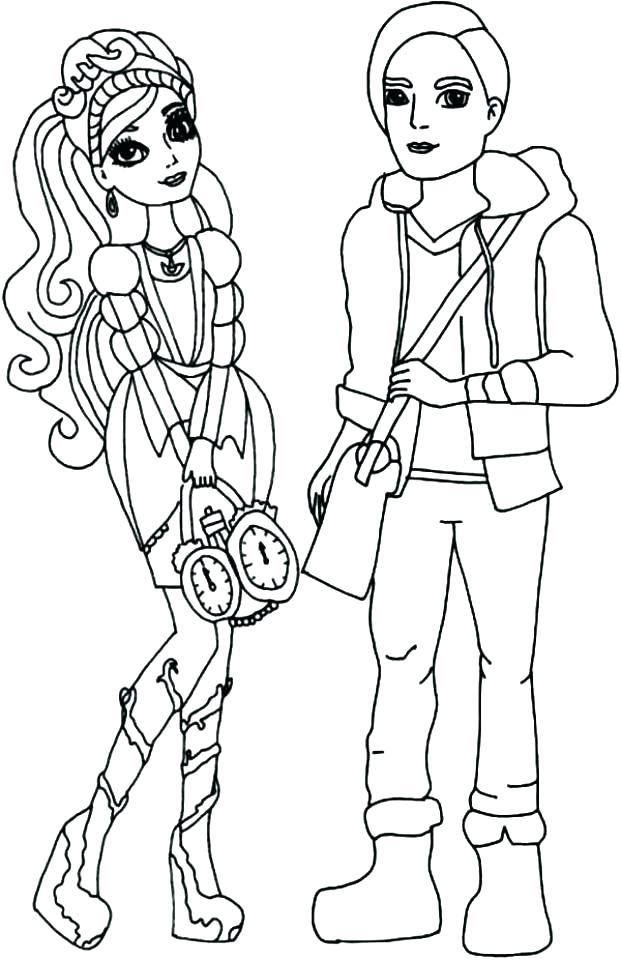 621x960 Ever After High Lizzie Hearts Coloring Pages Professional