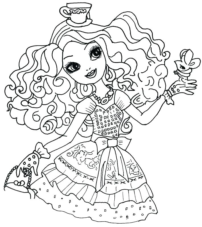 710x797 Ever After High Briar Beauty Coloring Pages Ever After High