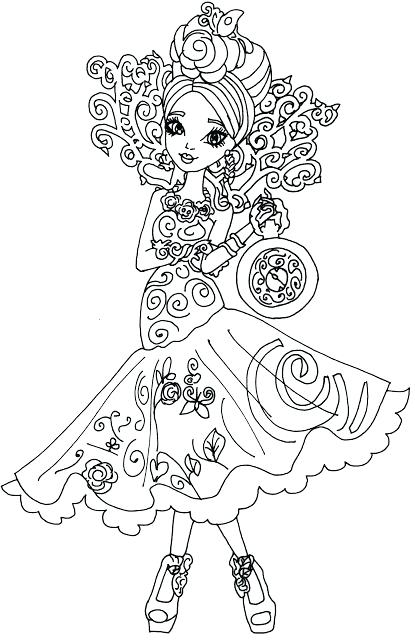 415x640 Free Printable Ever After High Coloring Pages Apple White