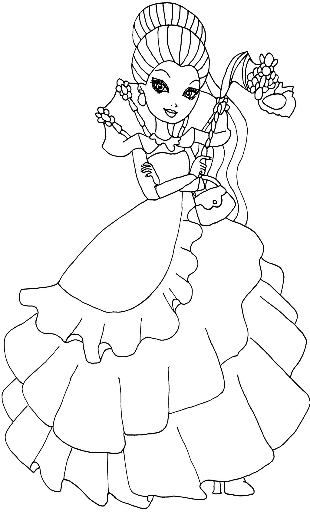 1024x1722 Ever After High Coloring Pages