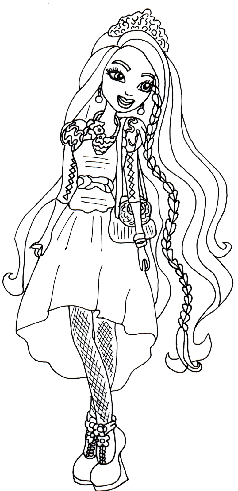 776x1600 Ever After High Poppy O Hair Coloring Pages
