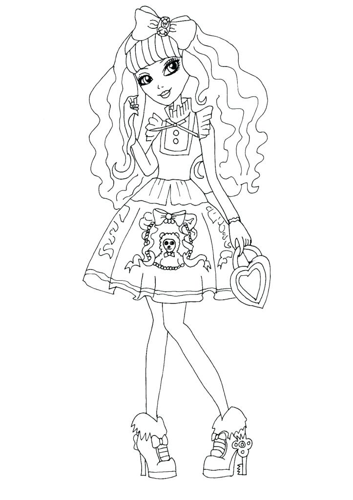 723x1024 Free Printable Ever After High Coloring Pages Raven Queen Briar