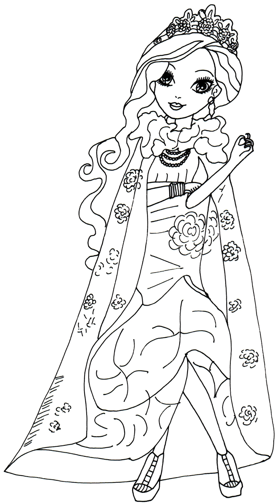 892x1600 Briar Beauty From Ever After High Coloring Sheets