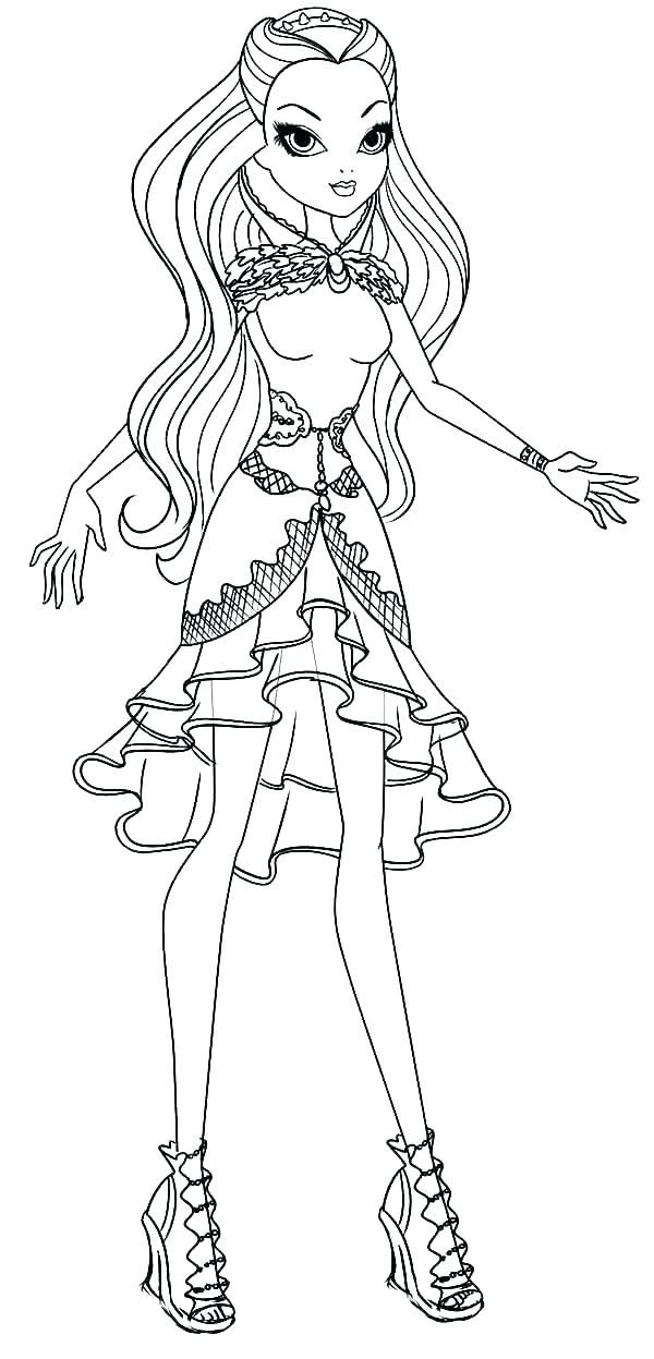 600x1247 Coloring Ever After High How To Draw Cerise Hood Ever After High