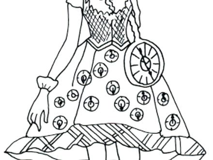 440x330 Ever After High Cerise Hood Coloring Pages Sheets Free Printable H