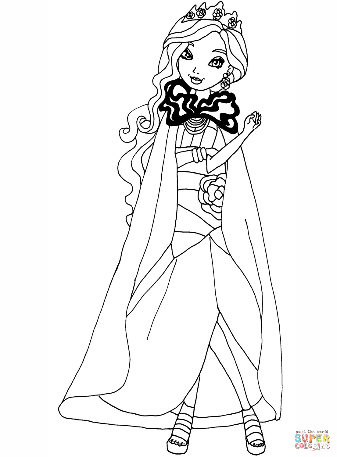 1105x1499 Ever After High Coloring Page Mosm