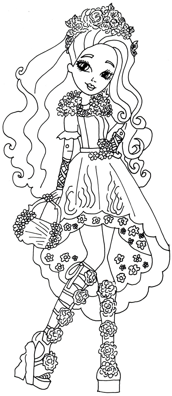 694x1600 Ever After High Dragon Games Coloring Pages Gallery Free